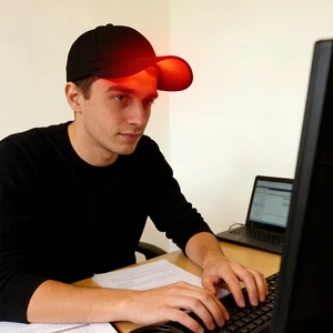 Portable 470nm 630nm 630nm Red Light Theray Cap OEM ODM LED Light Hat Cap For Home Use