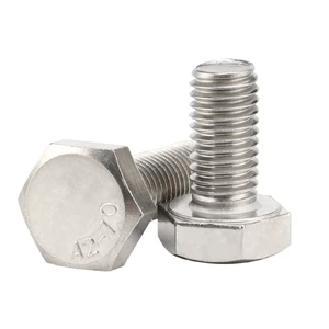 M22 M24 M30 M36 Stainless Steel SS SUS 304 316 316L A2 A4 70 80 Heavy Duty Hex Head Bolt With Nut Flat Spring Washer Assortment
