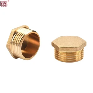Direct Factory Supply High Pressure Forged Brass Plated Hexagon Threaded Bushing G Thread Wholesale for Pipe Fittings