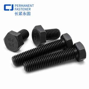 DIN933 Full Thread Bolts For Petrochemical Steel Structure Plants - Zinc Plated Anti-corrosion Fasteners, Stainless Steel