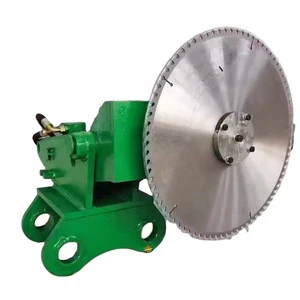 Construction Machinery Excavator Attachment Hydraulic Saw with Circle Blade for Cutting Tree Logging Saw