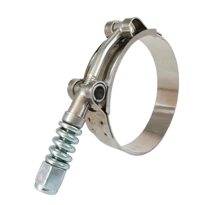 OEM ODM Stainless Steel T Bolt Clamp With Buffer Spring High Torque Hose Clip for Industrial Pipeline Wholesale