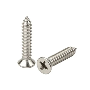201 Stainless Steel Automotive Self Tapping Screws, Flat Head Self Tapping Screws for Interior Trim