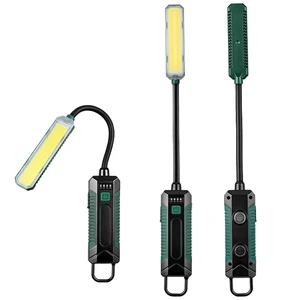 360° Flexible Magnetic With Hook Work Light Multi-Function For Workshop Work Lamp Rechargeable Emergency COB Work Light