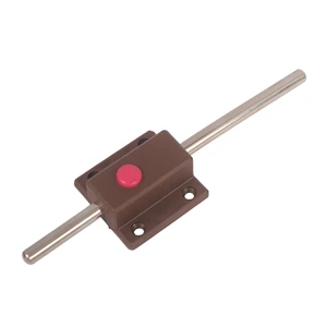 Durable Plastic Press Button Spring Gate Bolt Door Latch Lock Without Cab For Garage And Shed Extra Large