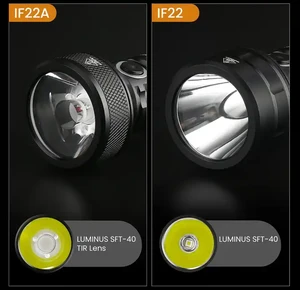 USB C Rechargeable Thrower Flashlight Sofirn IF22A 2100LM 690M Beam TIR Lens Long Range Search Light Power Bank For Camping