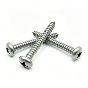 Various Sizes Self Tapping Pan Head Screws Thread Forming Cross Recessed Zinc Recessed Pan Head Self-Tapping Screws