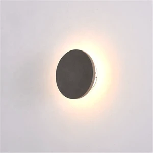 Concrete Round Wall Lamp Modern Design Indoor IP20 12W 3000K Concrete Wall Light Fixture Living Room Lighting