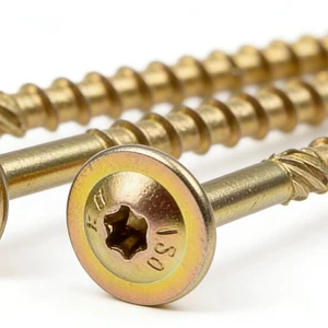Custom #8 #9 #10 UNC T25 Stainless Steel Flat Countersunk Wafer Head Self Tapping Outdoor Deck Screws Torx Chipboard Wood Screw