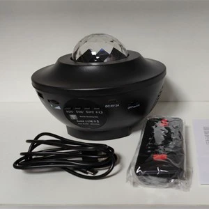 3D Led Night Light with Music Speaker Modern Design Remote Control Black Shade for Bedroom Theatre & Party