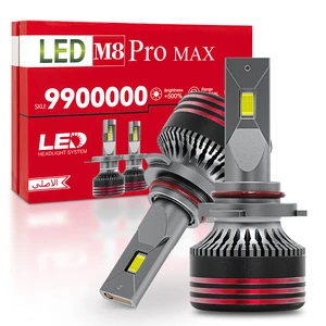 YOBIS M8 RRO MAX Led Lamp 120w H4 H7 9005 9006 9012 Luces Led Para Autos Automotive H4 Led Headlight Bulbs
