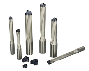 High-Precision Modular Center Drill Bit High Productivity with Multi-Channel Coolant Burr Control Carbide Spot Facing Features