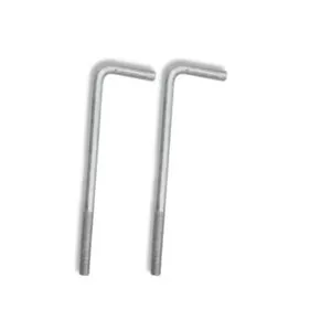 High Quality L-Shaped Zinc-Plated Wedge Anchor Bolt 22mm X 500mm Metric Thread | Heavy Duty Grade 8.8 General Industry Concrete