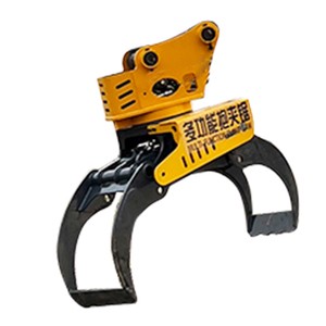 Forestry Machinery Automatic Hydraulic Log Grab Saw Timber Rotating Wood Grapple Cutting Chain Saws