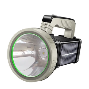 ABS LED Searchlight with Li-ion Rechargeable Battery IP54 Rated 6000K Daylight Alert Dimmable Portable Outdoor Lighting