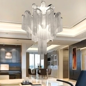 Modern Rain Baucis Tassel Fringe Pendant Light Tassel Chandelier for Living Room