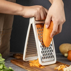 Manual Multi-functional Stainless Steel Cheese & Vegetable Grater Double-sided Planer