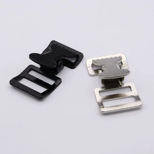 In Stock Thickened Reinforced Metal Clip Durable 2.0 Thick 27mm Webbing Tiger Mouth Adjustable Iron Clip