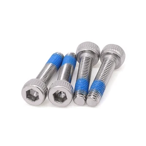 DIN912 304 Stainless Steel M2 M3 M4 Hex Socket Cap Head Screw Blue Threadlocker Patch Vibration Proof Allen Bolt Fastener