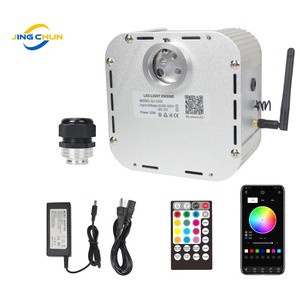 32W RGB Twinkle Fiber Optic Light Sources Home Ceiling Dual Engine Lighting App Controlled IP33 Rated Aluminum Construction