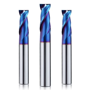 Lucas Tools HRC65 AlTin Coated Carbide CNC Milling Cutter 4 Flutes 45 Helix Square End Mill Tungsten Steel Ceramic Insert