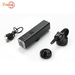 Jinta 30*30*116mm Universal Mount Led Bike Front Lamp Usb Type C Rechargeable Waterproof Cycling Head Light