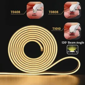 3x6mm 6x6mm Super Thin LED Neon Strip Light DC24V Flexible Waterproof IP65 Silicone Tube Diffuser Recessed Cabinet Bedroom Tape