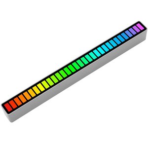 Creative Colorful Modern Smart RGB Symphony Voice Activated Pickup Sound Control Music Level Car Rhythm Recognition 32 LED