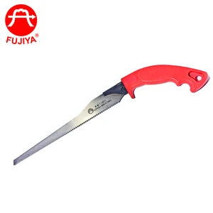 FUJIYA Industrial Grade PVC Hand Saw Fixed SK-4 Alloy Steel 225mm Blade 15 TPI l ABS+TPR Comfort Anti-Slipping Handle Cutting