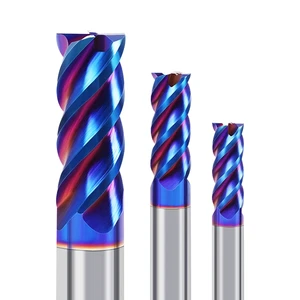 Carbide Flat End Mill Tungsten CNC Milling Cutter HRC65 Professional Machining Tool
