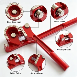 Hand Operated Tube Bender Portable Manual Pipe Bender For HVAC Refrigeration Parts