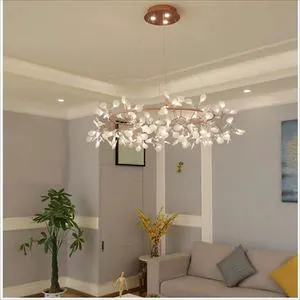 Nordic Firefly Chandelier - Bedroom, Living Room, Hall Light - Creative Branch Chandelier - Modern, Simple, Elegant, High-end