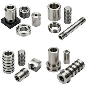 Custom CNC Turning High Accuracy Machined Components Stainless Steel Threaded Shaft Spacer Bushings Sleeves Spacers Studs