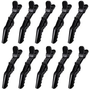 Professional Salon Quality Alligator Hair Clips Multi-Purpose Styling Sectioning with Wide Teeth and Double Hinged Design