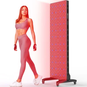 BIOMOL Touch Screen Red Light Therapy Panel LED NIR Lamp 7 Wavelength Wall Bracket For Body Use