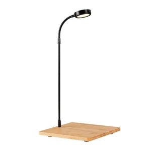 Aquatics Full Spectrum LED Light With Wooden Board USB Fits Aquarium Nano Tank Betta Fish Tank Potted Plants Miniature Landscape