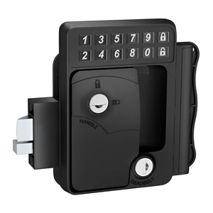 Electronic Camper Travel Trailer Dual Lock Core RV Keyless Entry Door Lock Handle Latch with Digital Backlit Keypad