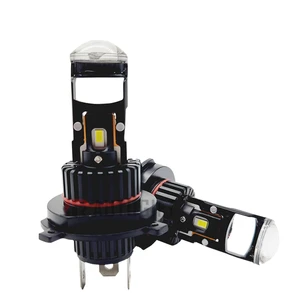 Mini Wireless LED Headlamp H7 80W H4 H11 9005 HB3 9006 HB4 M01R for Autos/Motorcycles 12V Plug and Play Car Headlight Bulb