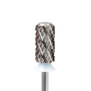 4XC Carbide Nail Safety Bit Stainless Steel Large Barrel Chamfer Bits Acrylic Dipping Powder Metal Nail Drill Bits
