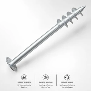 Temporary Event Tents Drop-In Anchor Galvanized Steel Helix Ground Screw For Construction & Industrial Use