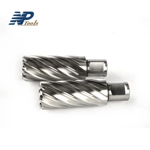Naipu 22mm 24mm 26mm Weldon Shank HSS Annular Broach Cutter Magnetic Core Drill Bit Annular Cutters for Magnetic Base Drills