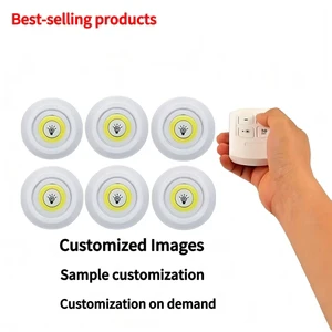 Portable Minimalist 3500K Warm White Cabinet Light Bedroom Kitchen Powered LED Battery-operated Remote-controlled
