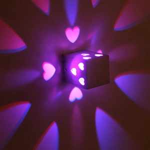 Beautiful Aluminum Heart Shape Wall Lamp Outdoor LED Lighting for Home Bar Indoor Aisle LED Wall Lights