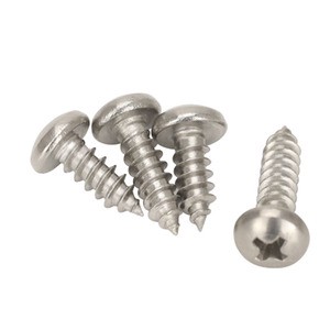SS304 316 Stainless Steel Metric GB845 ST2.2-ST6.3 Pan Head Self Tapping Screw Grade A2/A4 For Metal