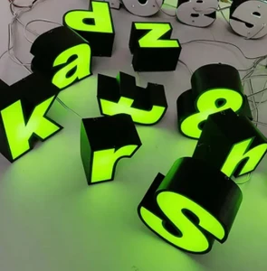 Advertising Illuminated Outdoor Light Led Letter Business Store Front Sign 3D Acrylic Light up 3d Custom Led Sign for Business