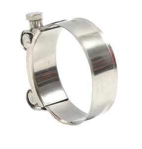 European Type Stainless Steel 304 A2 Heavy Duty Pipe Hose Clamps Strong Large Double Bolt Clamp for Mining General Industry 1