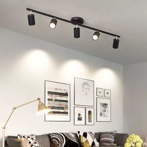 Showroom/Hotel/Kitchen Surface Mounted Adjustable Commercial Golden Spotlight 5-35W Multi Head Led Track Light