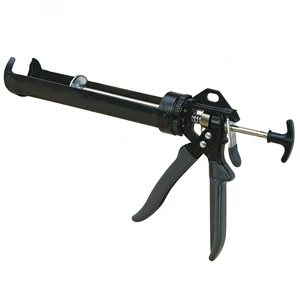 9-inch Rotary Cartridge Caulking Gun Applicator 300ml Sealant Adhesives Manual Smooth Rod Plunger DIY Pushing Force 3000N OEM