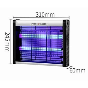 Solid State Indoor Bug Zapper Lamp with Effective Purple Light Mosquito Killer and Repellent Made of Durable Plastic