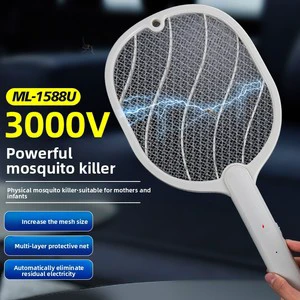 Home Dormitory Powerful Electric Mosquito Swatter Trap Light Wave Technology Safe Built-in Battery Powered Mosquito Killer 2026